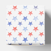 Patriotic Red White & I Do Monogram Bridal Shower Geschenkschachtel (Oben)