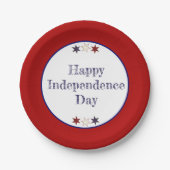 Patriotic Red White Stars Paper Teller (Vorderseite)