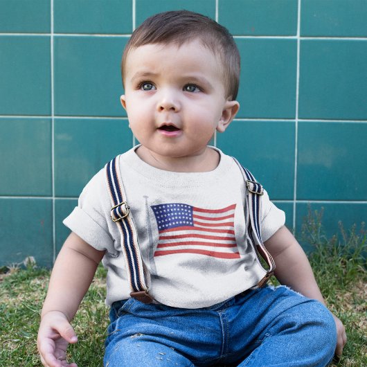 Patriotic Red White und Blue Trendy Baby Baby T-shirt