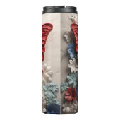 PATRIOTIC RED WHUE BLUE USA BUTTERFLY THERMOSBECHER (Rückseite)