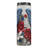 PATRIOTIC RED WHUE BLUE USA BUTTERFLY THERMOSBECHER (Rückseite)