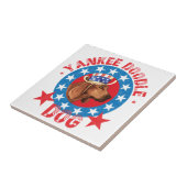 Patriotic Redbone Coonhound Fliese (Seite)