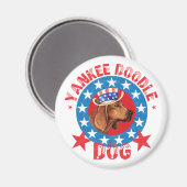 Patriotic Redbone Coonhound Magnet (Vorderseite/Rückseite)