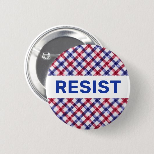 Patriotic Resist Button Political (Vorne & Hinten)
