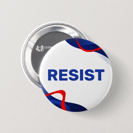 Patriotic Resist Button Political (Vorne & Hinten)
