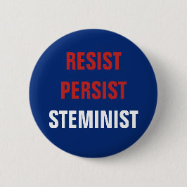 Patriotic Resist Persist STEMinist STEM Resistance Button