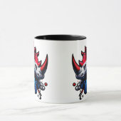 "Patriotic Rhino Design" Tasse (Zentrum)