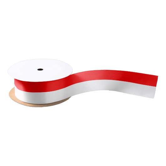 Patriotic Ribbon mit Flagge Indonesiens Satinband (Spule)