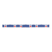 Patriotic Ribbon with Flag of Toronto, Canada Ripsband (Vorderseite)