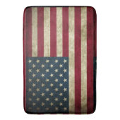Patriotic Rustic American Flag Badematte (Vorderseite Vertikal)