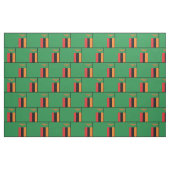 Patriotic Sambia Flag Black Border Stoff (Fat Quarter (45,7 x 55,9 cm))