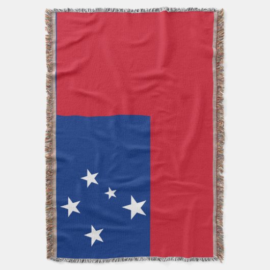 Patriotic Samoa Island Fahne Decke (Vorderseite Vertikal)