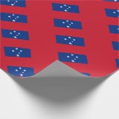 Patriotic Samoa Island Fahne Geschenkpapier (Ecke)