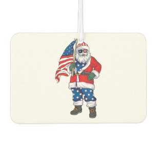 Patriotic Santa American Weihnachten 4. Juli San Autolufterfrischer
