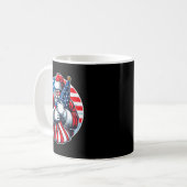 Patriotic Santa Claus For Men Women Usa Flag Chris Kaffeetasse (Vorderseite Links)
