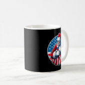Patriotic Santa Claus For Men Women Usa Flag Chris Kaffeetasse (VorderseiteRechts)
