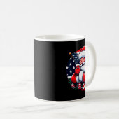 Patriotic Santa Claus Men Women Usa Flag Christmas Kaffeetasse (VorderseiteRechts)