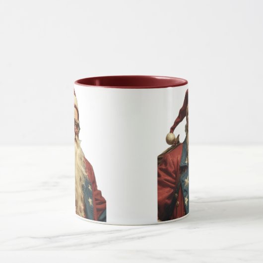 Patriotic Santa Clause Tasse (Zentrum)