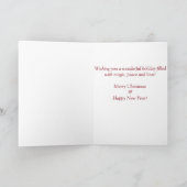 Patriotic Santa Greeting Card Feiertagskarte (Innenseite)