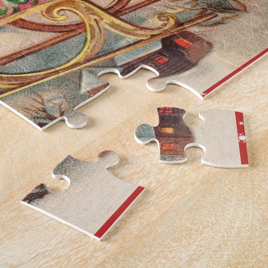 Patriotic Santa Merge Weihnachtspuzzle Puzzle (Seite)