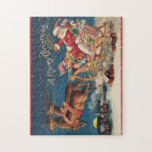 Patriotic Santa Merge Weihnachtspuzzle Puzzle (Vertikal)