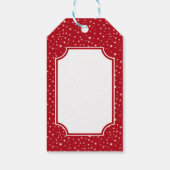 Patriotic Santa Merry Weihnachtsgeschenke Tags Geschenkanhänger (Rückseite)