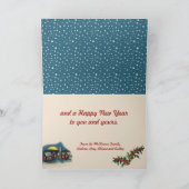 Patriotic Santa Merry Weihnachtskarte Feiertagskarte (Innenseite)