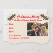 Patriotic Santa Mery Weihnachtseinladung Einladung (Rückseite)