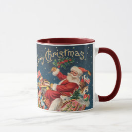 Patriotic Santa Small Frohe Weihnachts-Tasse Tasse