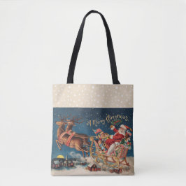 Patriotic Santa Tasche