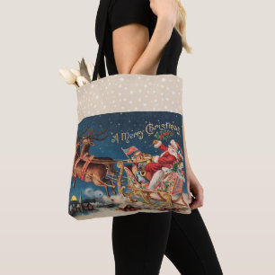 Patriotic Santa Tasche