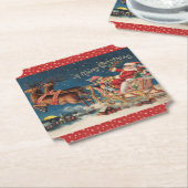 Patriotic Santa Untersetzer (angewinkelt)