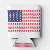Patriotic Sasquatch Dosenkühler (Rückseite)