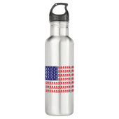 Patriotic Sasquatch Edelstahlflasche (Vorderseite)