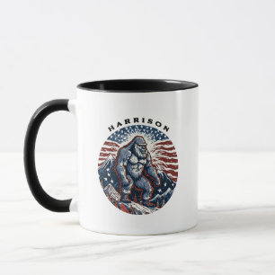 Patriotic Sasquatch Tasse