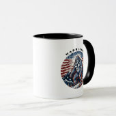 Patriotic Sasquatch Tasse (VorderseiteRechts)