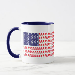 Patriotic Sasquatch Tasse