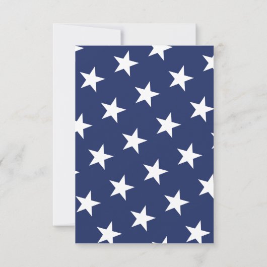 Patriotic Save the Date - US-Flagge (Rückseite)