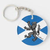 Patriotic Schottland, Scottish Flag & Rampant Schlüsselanhänger (Vorderseite)