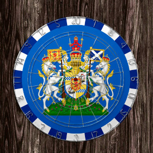 Patriotic Scotland Dartboard & Flag / Spielbrett Dartscheibe