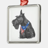 Patriotic Scottie Ornament (Links)