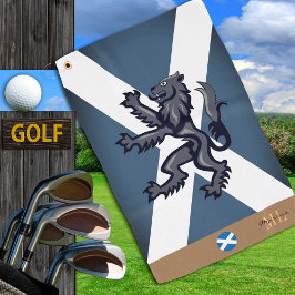 Patriotic Scottish Flag Golf Handtuch mit Monogram