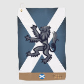 Patriotic Scottish Flag Golf Handtuch mit Monogram (Vorderseite)