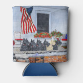 Patriotic Scottish Terriers Dosenkühler (Vorderseite)
