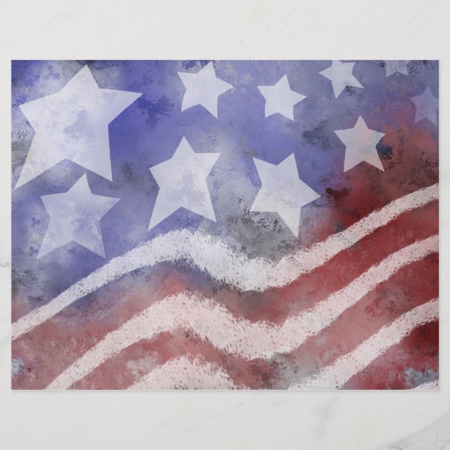 Patriotic Scrapbook Paper (Vorderseite)