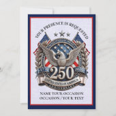 Patriotic Semiquincentennial Einladung (Vorderseite)