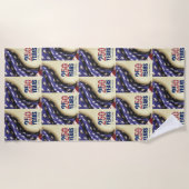 Patriotic Semiquincentennial USA 250th July 4th Strandtuch (Vorderseite)