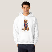 Patriotic Service Dog Golden Retriever Shirt 4 (Vorne ganz)