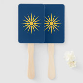 Patriotic set of hand fans with flag of Macedonia Fächer (Vorne und Hinten)