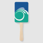 Patriotic set of hand fans with flag of Ottawa Fächer (Rückseite)